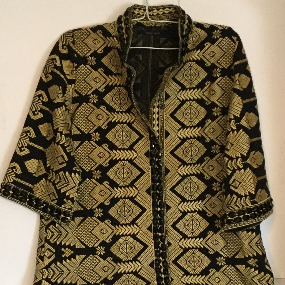 LG Rib & Rhein "Petula Jacket" w/ Faceted Gems